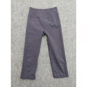 Lululemon Leggings Womens 6 Seamless Speckled Navy Athletic Cropped High Rise